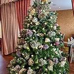 One of our trees decorated