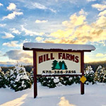 The Hill Farms sign