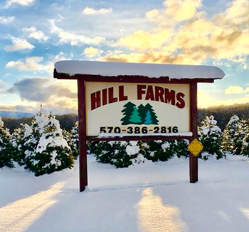 Hill Farms sign