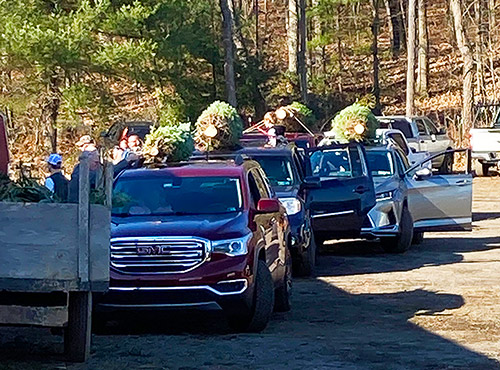 Hill Farms parking area